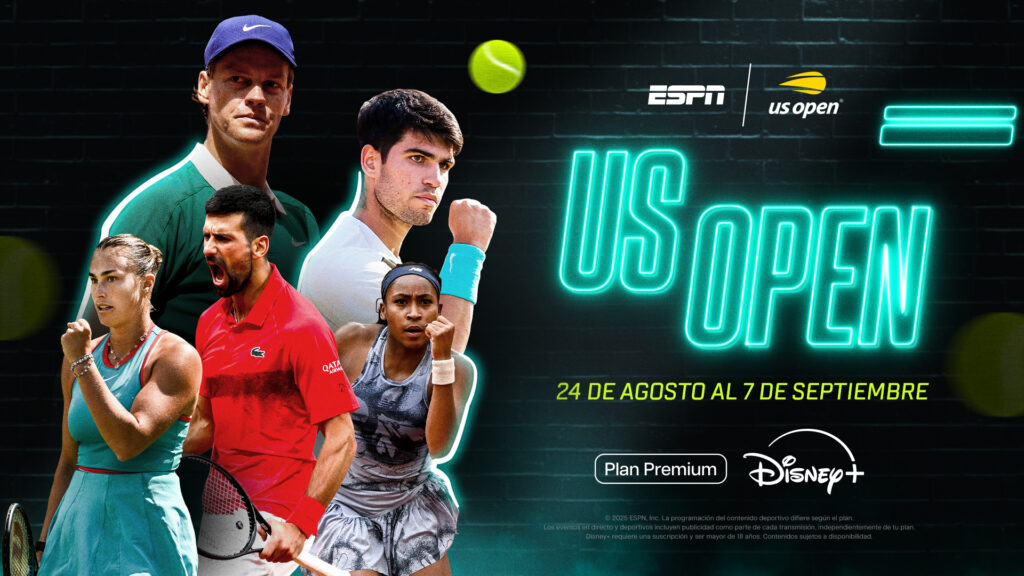 ESPN trae a DISNEY+ el siempre fascinante tenis del US Open en Flushing Meadows 