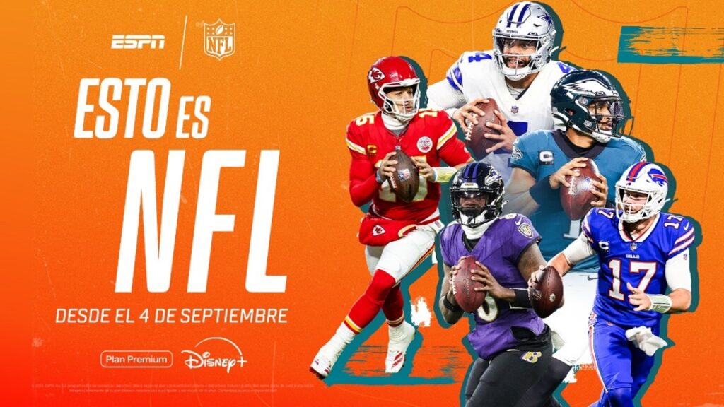 Los mejores touchdowns de la temporada llegan a ESPN en Disney+